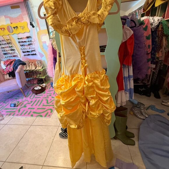 Little adventures Yellow Disney Belle costume dress women’s size 2-4 - Picture 6 of 6